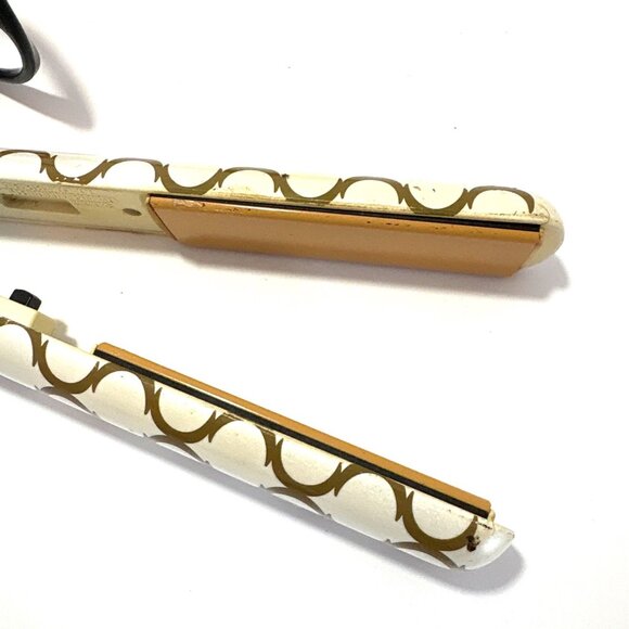 CHI Professional Flat Iron With Gold & White Design 1" Ceramic Plates Adjustable - Picture 4 of 5